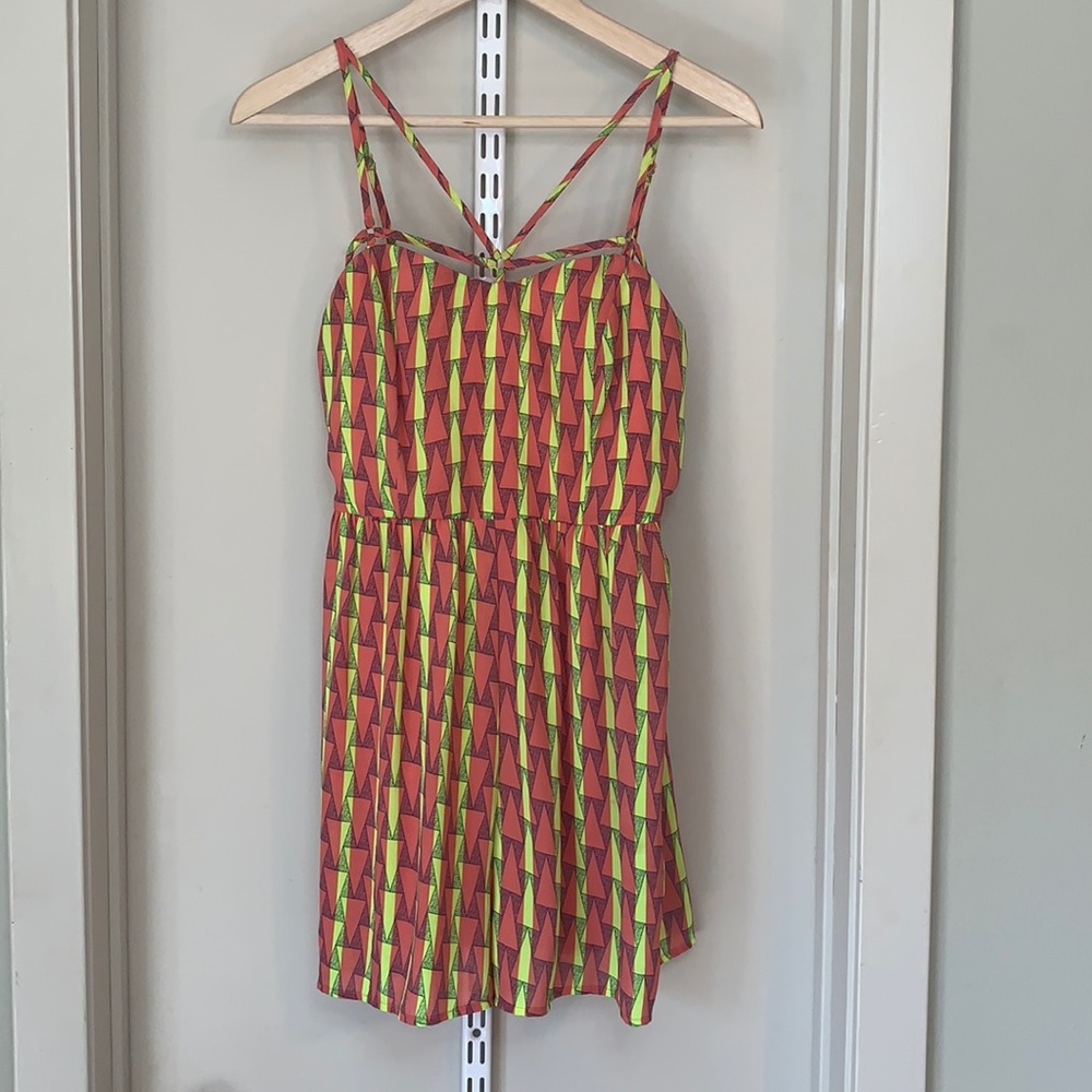 Bold print romper